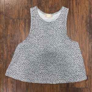 Leopard Cropped Tank